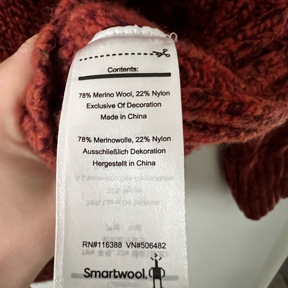 SMARTWOOL Women's Meadow Chunky Sweater Merino Wool Blend Size Small - Picture 4 of 8